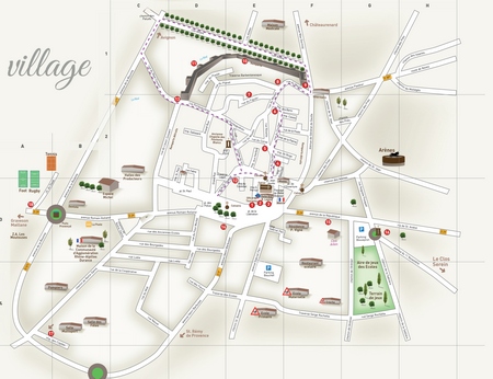 Plan du centre de la commune d'Eyragues plan du centre de la commune d'Eyragues