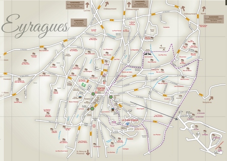 Plan de la commune d'Eyragues plan de la commune d'Eyragues