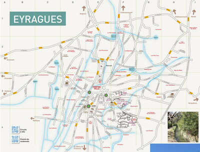 plan de la commune d'Eyragues